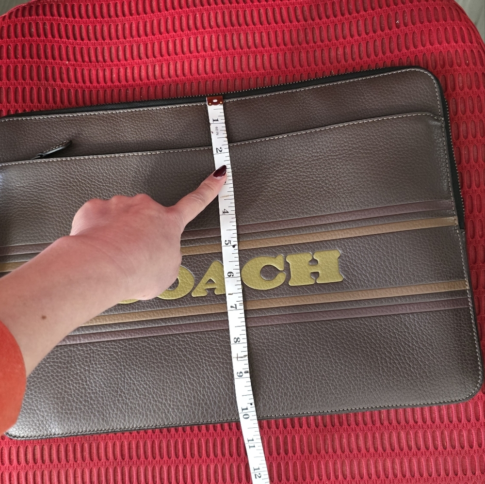 Coach 15 Laptop Case Mahogany Multi, CH068 - Picture 10 of 13